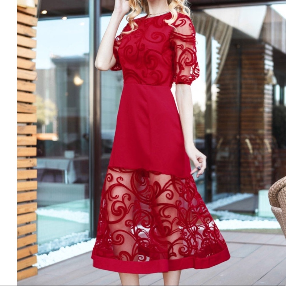 Midi elegant dress